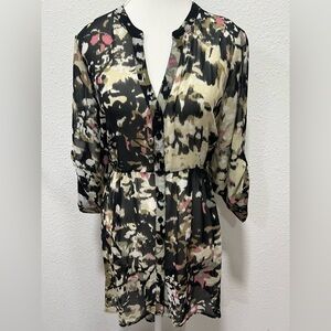 TORRID Outlander Lexie Floral Chiffon Hi Lo Babydoll Tunic EUC